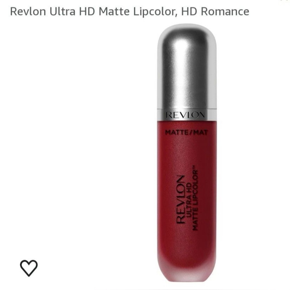 Revlon Ultra HD Matte Lipcolor - Deep Red with Silver Cap
